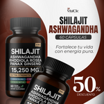 Shilajit Ashwagandha 60 Caps - FORTALECE TU VIDA CON ENERGÍA PURA💪🏻🍆