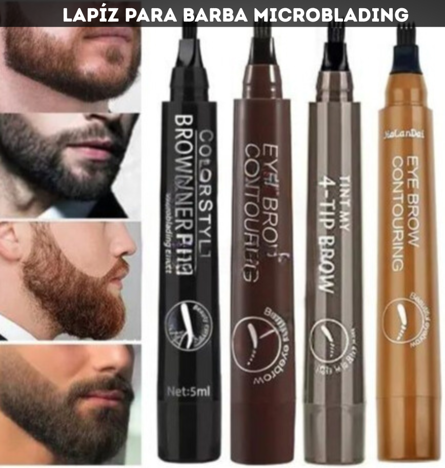 💈🪒2 Lapíces para barba con efecto MICROBLADING – IMPERMEABLE🪒💈